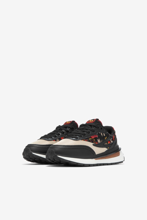 černá/oxford Tan/bílá Fila Velké Dětské Renno