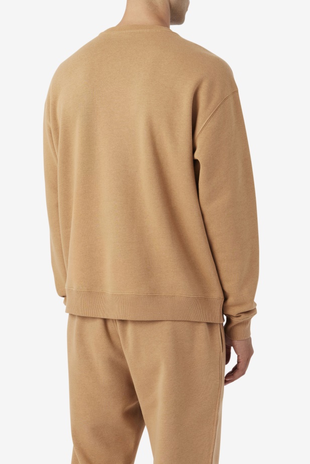 Fila Tabákově Hnědá 2pac Fleecová Náplast Crew