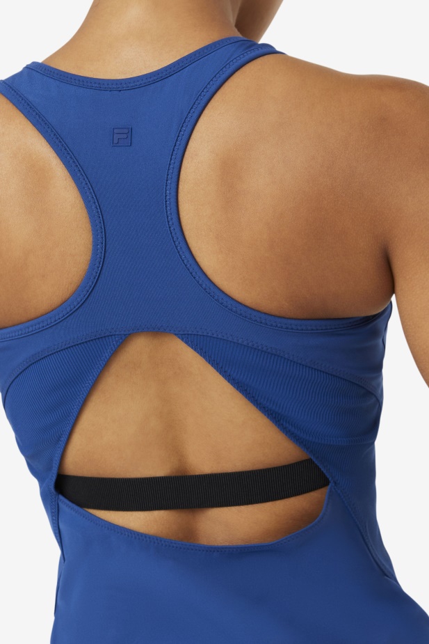 Uplift Otevřené Racerback Tílko Fila Námořnická Pivoňka/černá