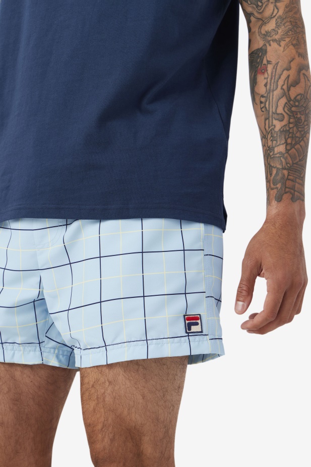 Fila Modrá/námořnická/něžná žlutá Linecall Plavky Short
