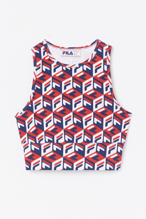 Tank Fila Emmaline červená/námořnická/bílá