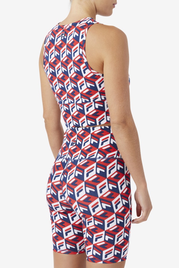 Tank Fila Emmaline červená/námořnická/bílá
