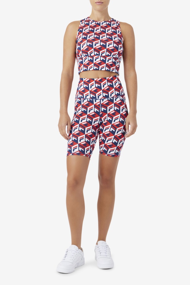 Tank Fila Emmaline červená/námořnická/bílá