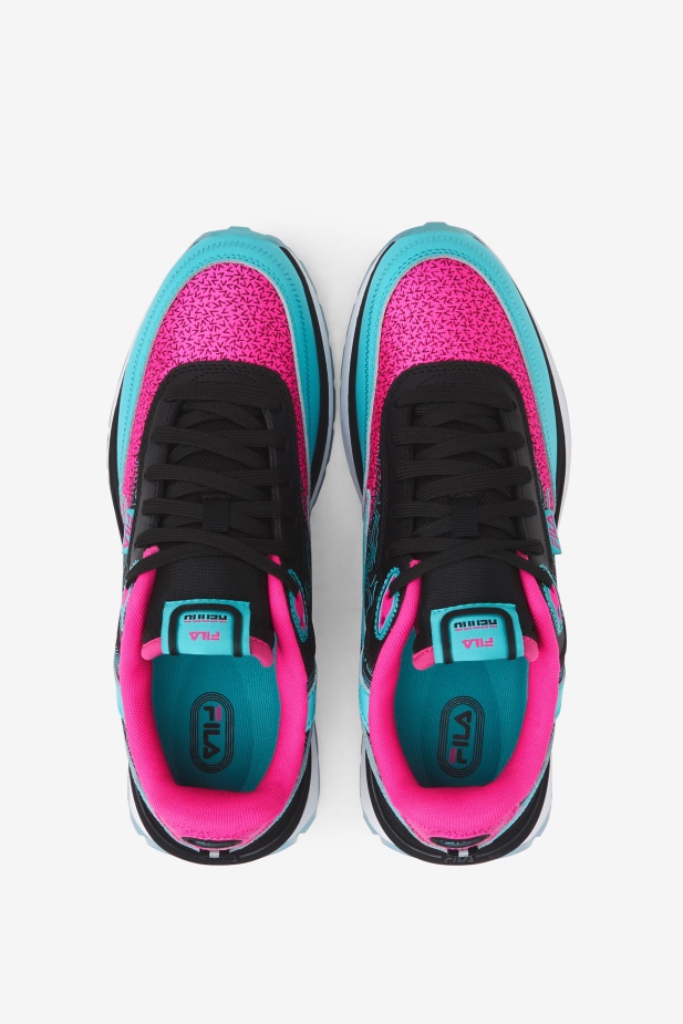 Fila černá/růžová Glo/bílá Dámská Renno