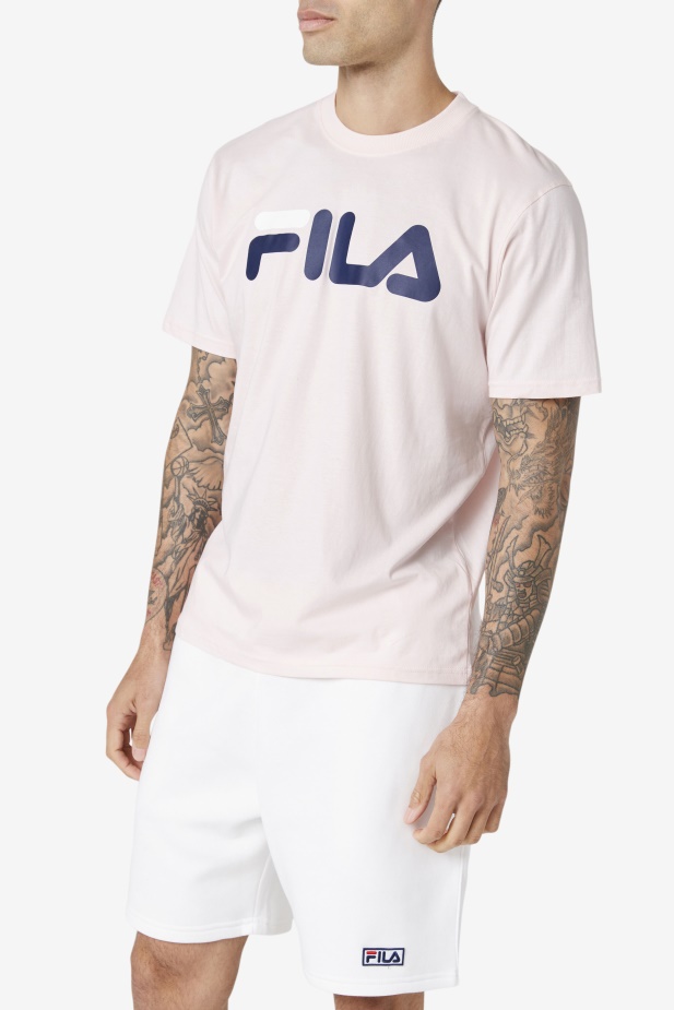 Pánské Tričko Orel Růžová/námořnická/bílá Fila
