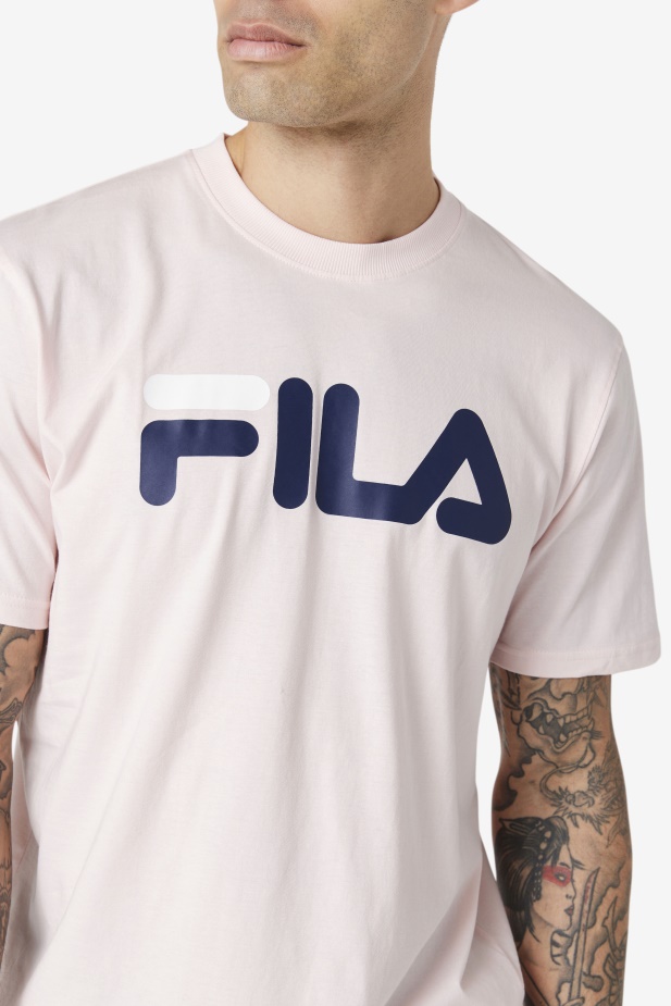 Pánské Tričko Orel Růžová/námořnická/bílá Fila