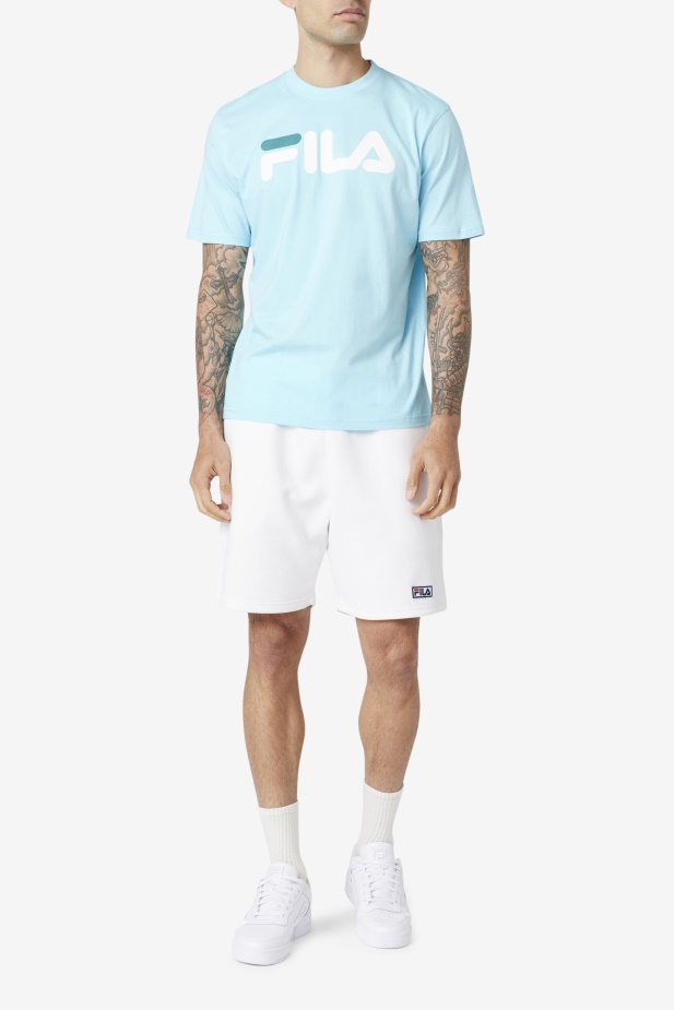 Petit Four/white/bayou Pánské Tričko Eagle Fila