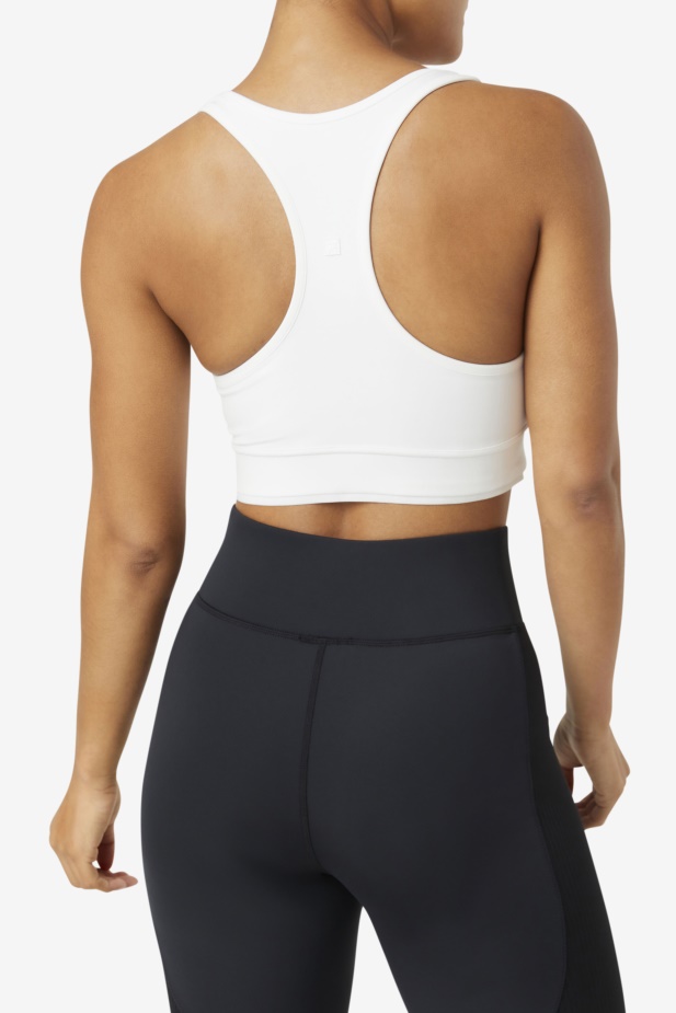 Bílá Fila Uplift Racerback Podprsenka