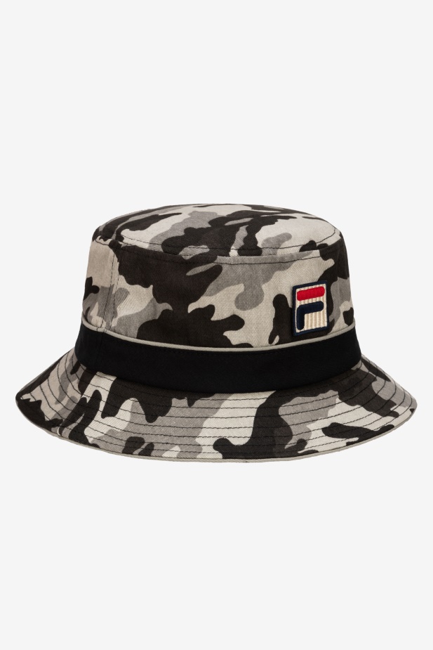 Camo Bucket Klobouk černá Camo Fila