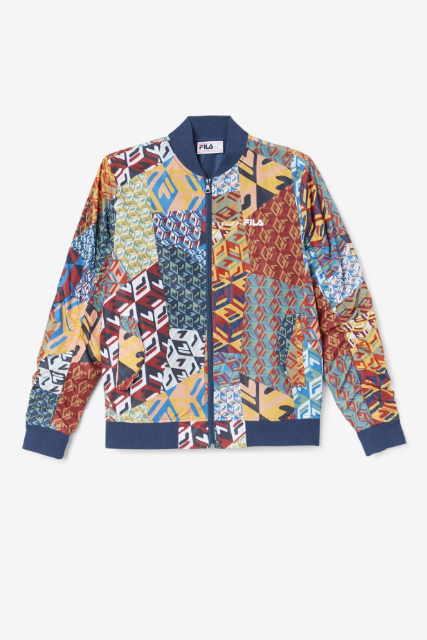 Mav Bombardér Bunda Ocean/yellow/white Fila