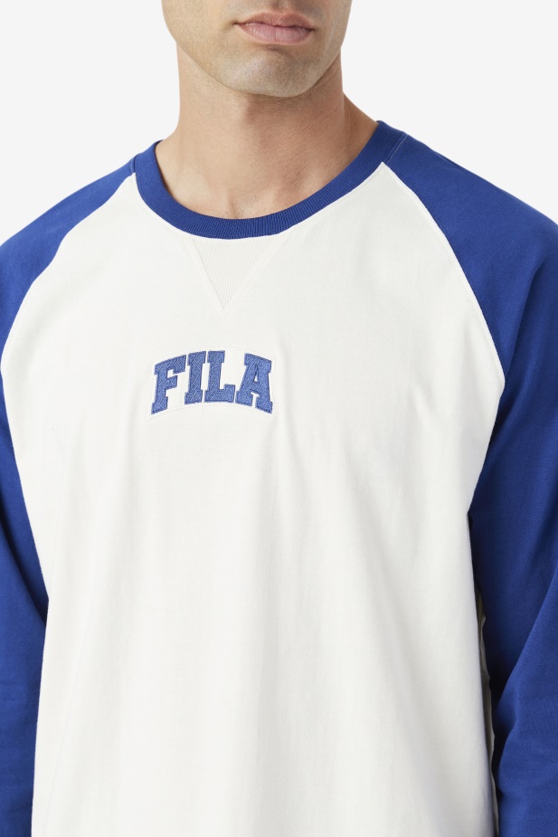 Fila Chet Raglánové Tričko Gardénie/modré
