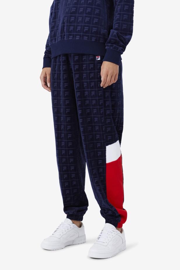 Námořnická/červená/bílá Helen Velur Jogger Fila