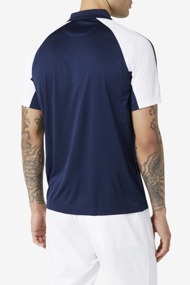Okurkové Polo Námořnická/bílá Fila