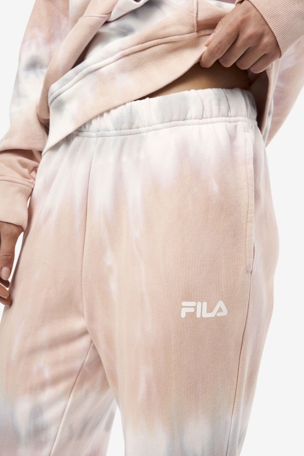 Fila Raleigh Kravata Dye Jogger Gardénie/bílá/belgický Blok