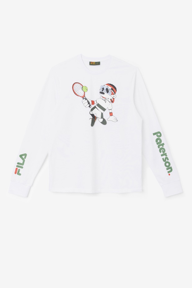 Fila Bílé Triko Fila X Paterson S Dlouhým Rukávem