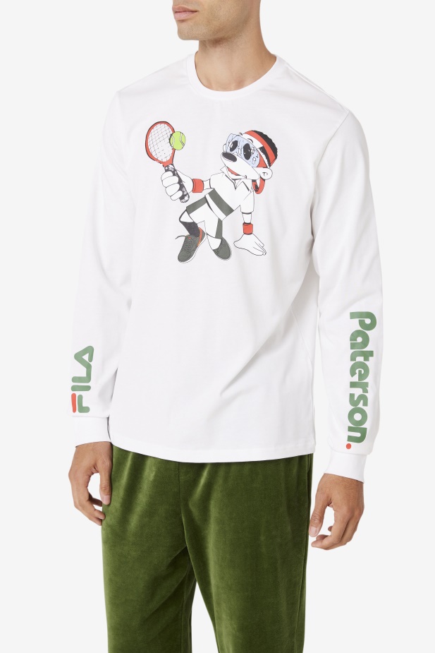 Fila Bílé Triko Fila X Paterson S Dlouhým Rukávem