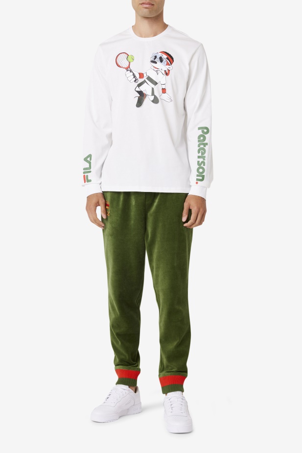 Fila Bílé Triko Fila X Paterson S Dlouhým Rukávem