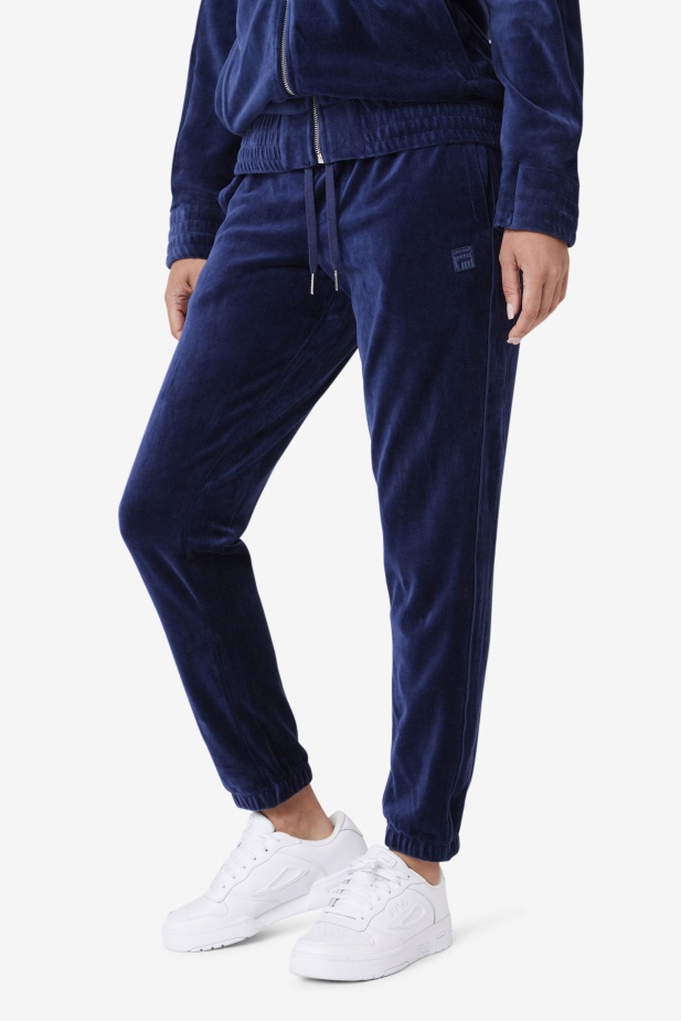 Velurové Kalhoty Fila Navy Deverall