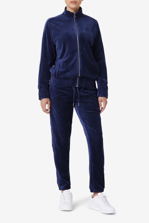 Velurové Kalhoty Fila Navy Deverall