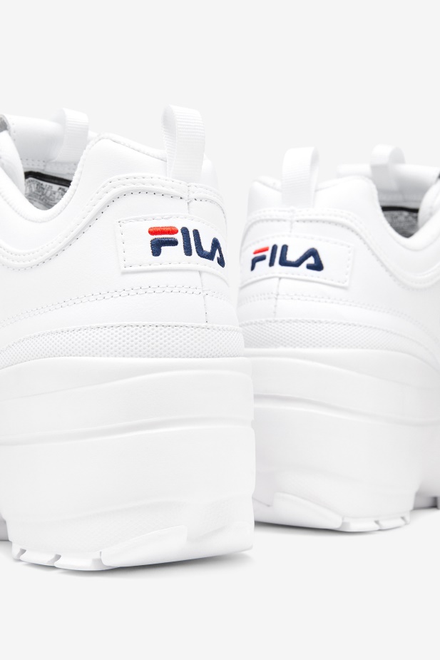 Bílá/námořnická/červená Fila Dámský Disruptor 2 Klín