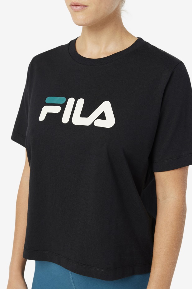 černé Tričko Fila Thea