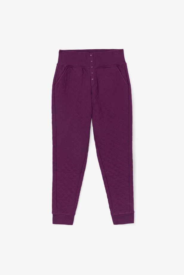 Finley High Rise Prošívaný Jogger Nakládaná řepa/krokus Plátek Fila