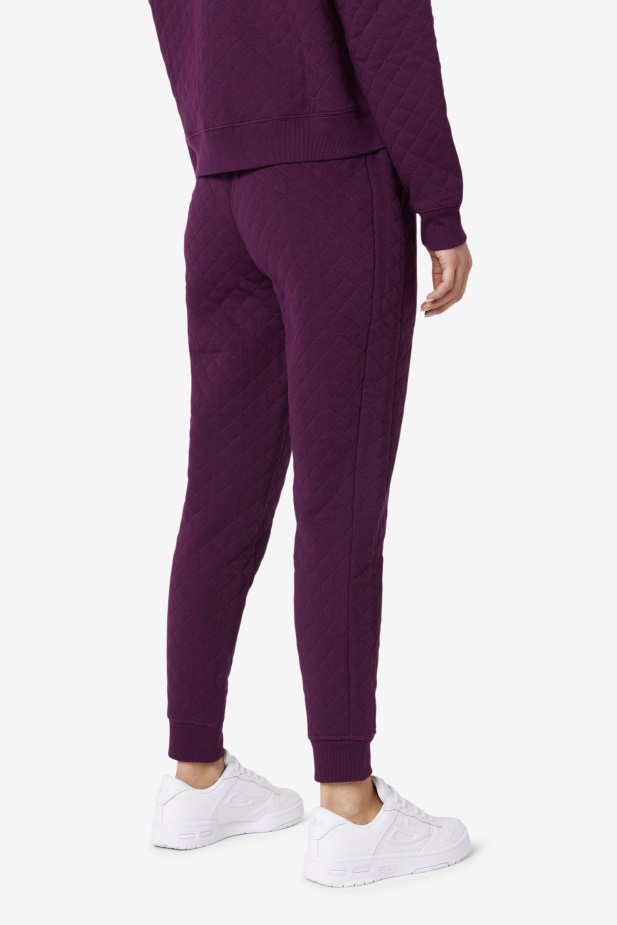 Finley High Rise Prošívaný Jogger Nakládaná řepa/krokus Plátek Fila