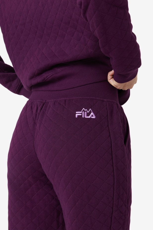 Finley High Rise Prošívaný Jogger Nakládaná řepa/krokus Plátek Fila