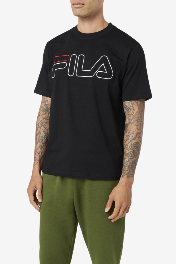 černo/bílo/červené Borough Tee Fila