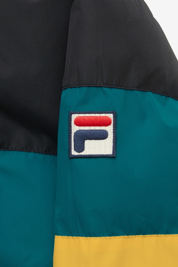 černá/přístavní Modrá/zlatá Bunda Fila Giovanni Puffa