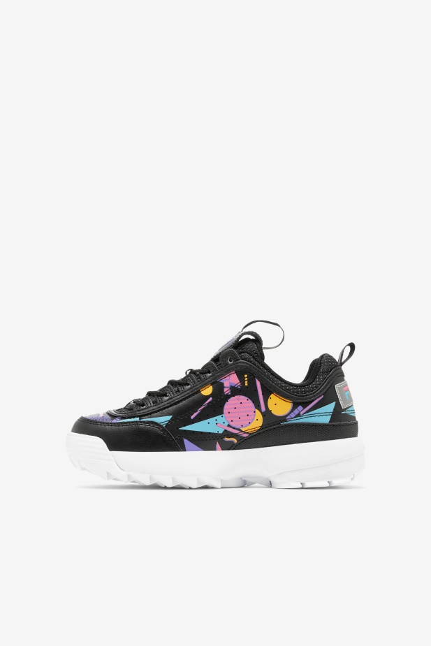 Fila Velký Dětský Disruptor 2 Prémiová černá/žvýkačková/bílá