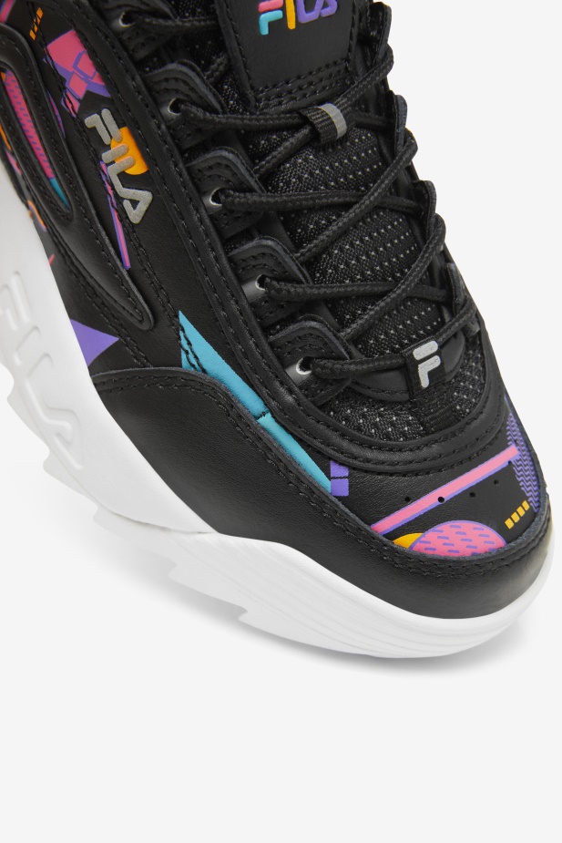 Fila Velký Dětský Disruptor 2 Prémiová černá/žvýkačková/bílá