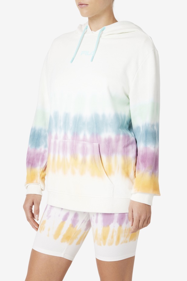 Aerolynn Ty Dye Mikina White Tie Dye Fila