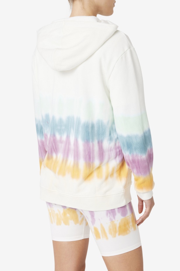 Aerolynn Ty Dye Mikina White Tie Dye Fila