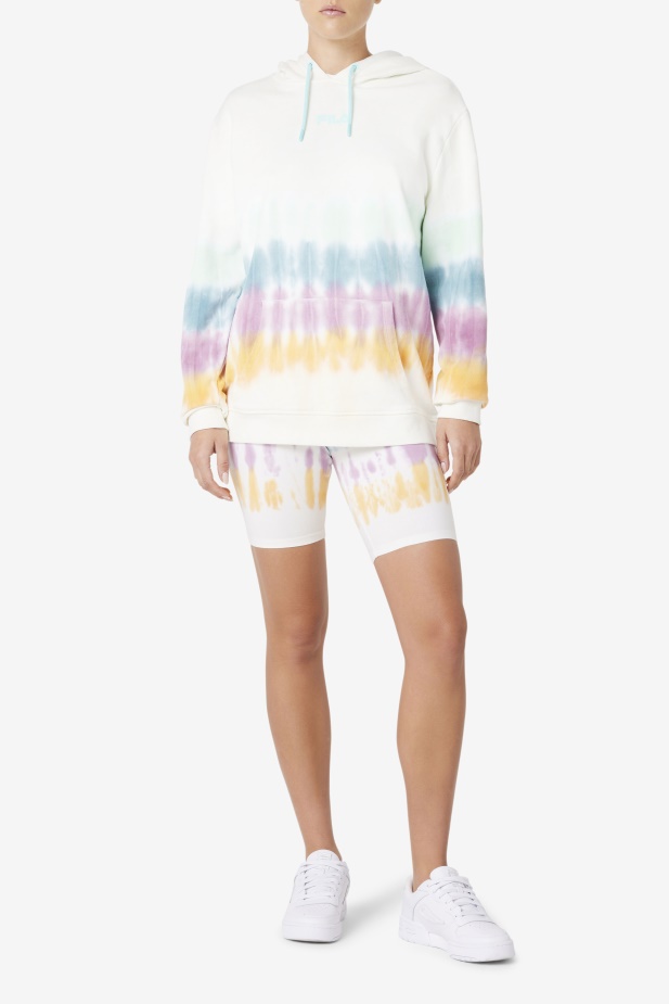 Aerolynn Ty Dye Mikina White Tie Dye Fila