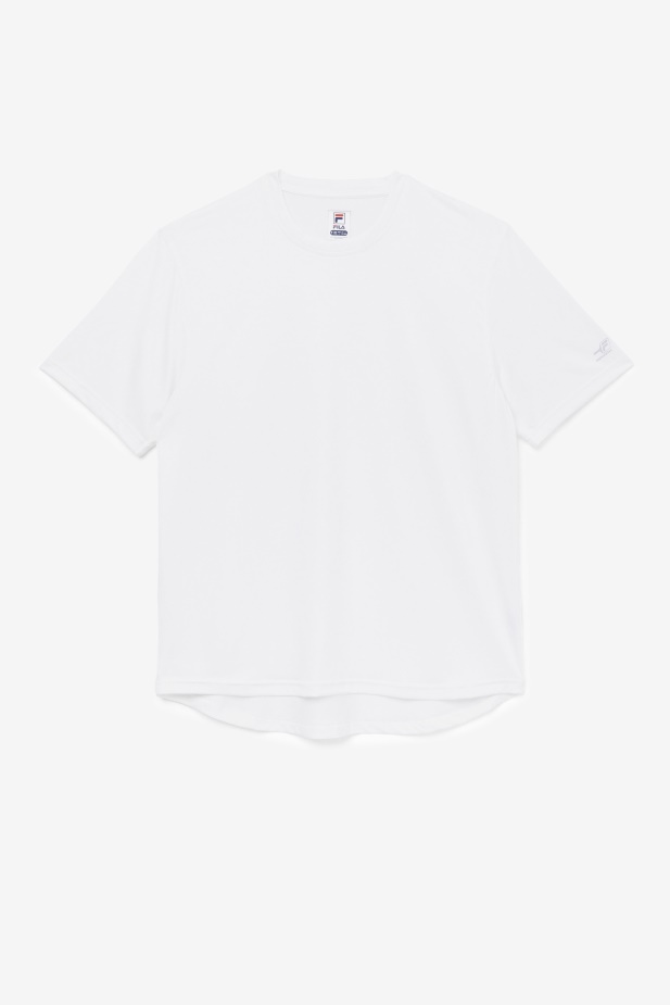 Bílá Nakládaná Hřebenatka Lem Crew Fila