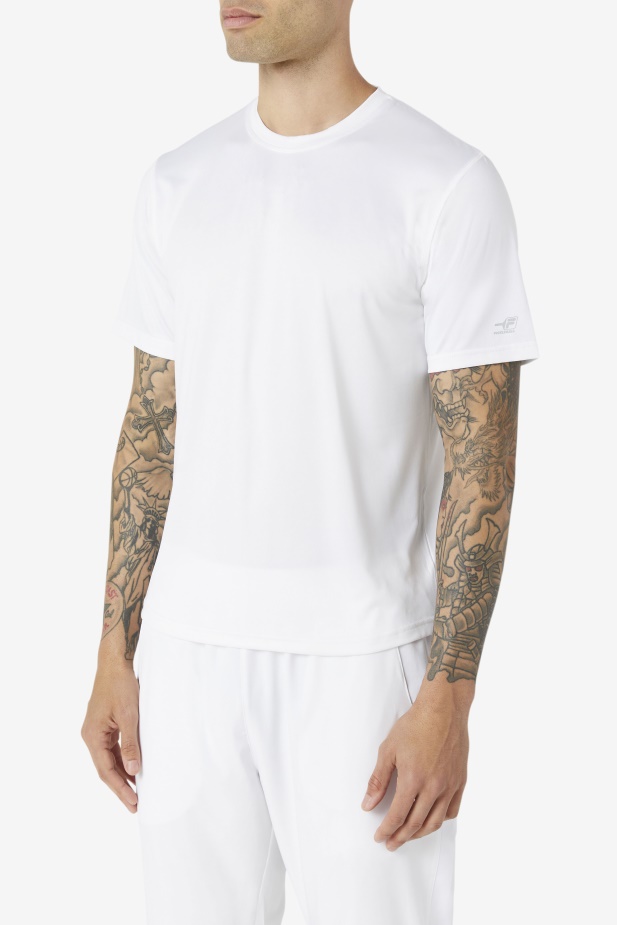 Bílá Nakládaná Hřebenatka Lem Crew Fila
