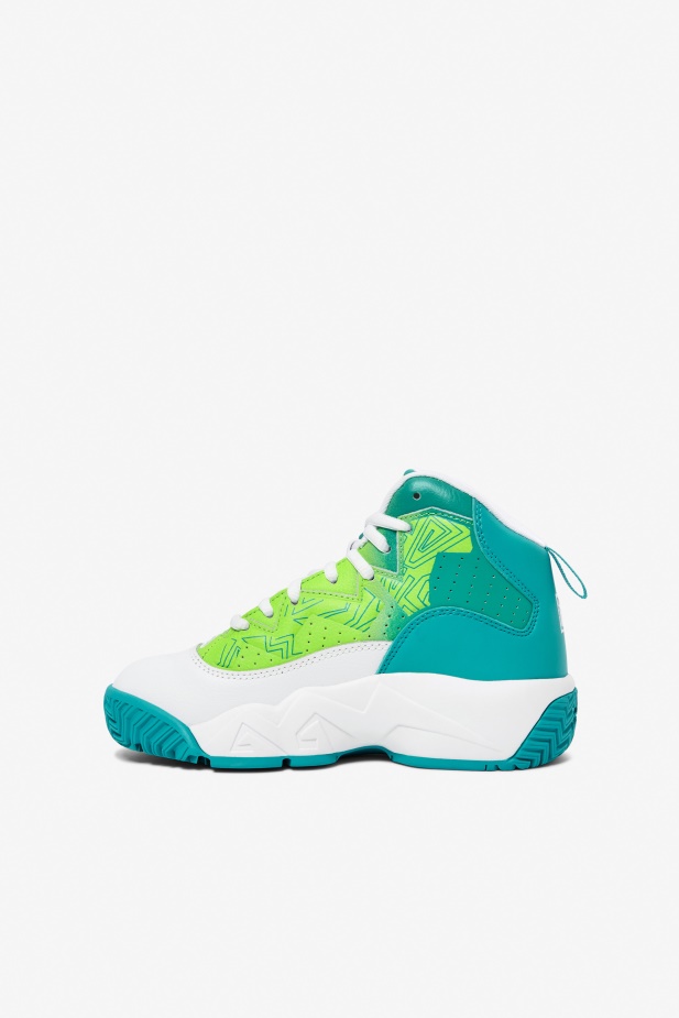 Fila Bílá/keramická/zelená Little Kids\'mb
