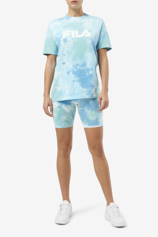 Fila Taima Kravata Dye Bike Short White/splish/all/latigo Bay