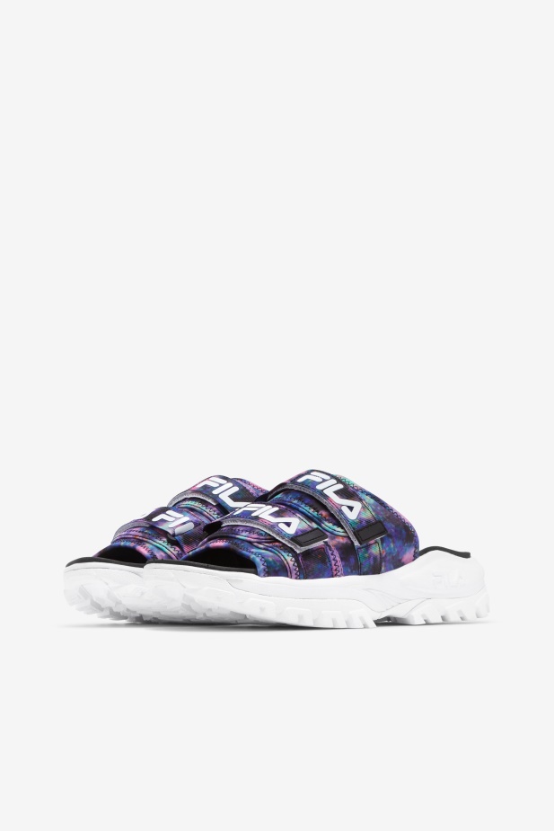 Fila Dámská Kravata Dye Outdoor Slide Multi/black/white