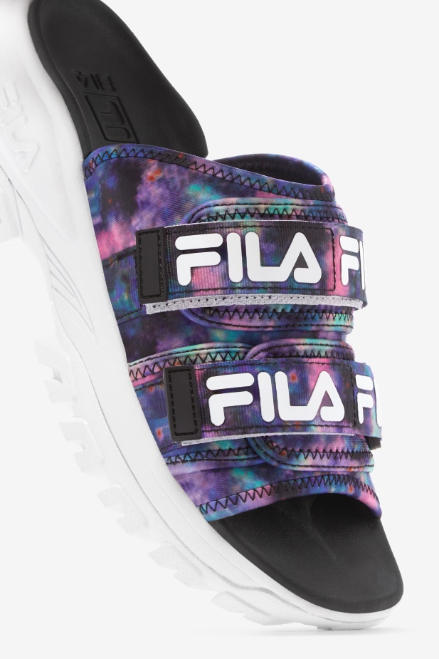Fila Dámská Kravata Dye Outdoor Slide Multi/black/white