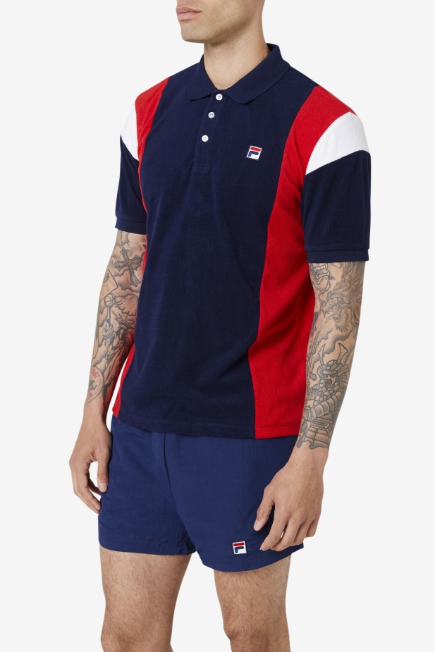 Fila Astro Froté Polo Námořnická/červená/bílá