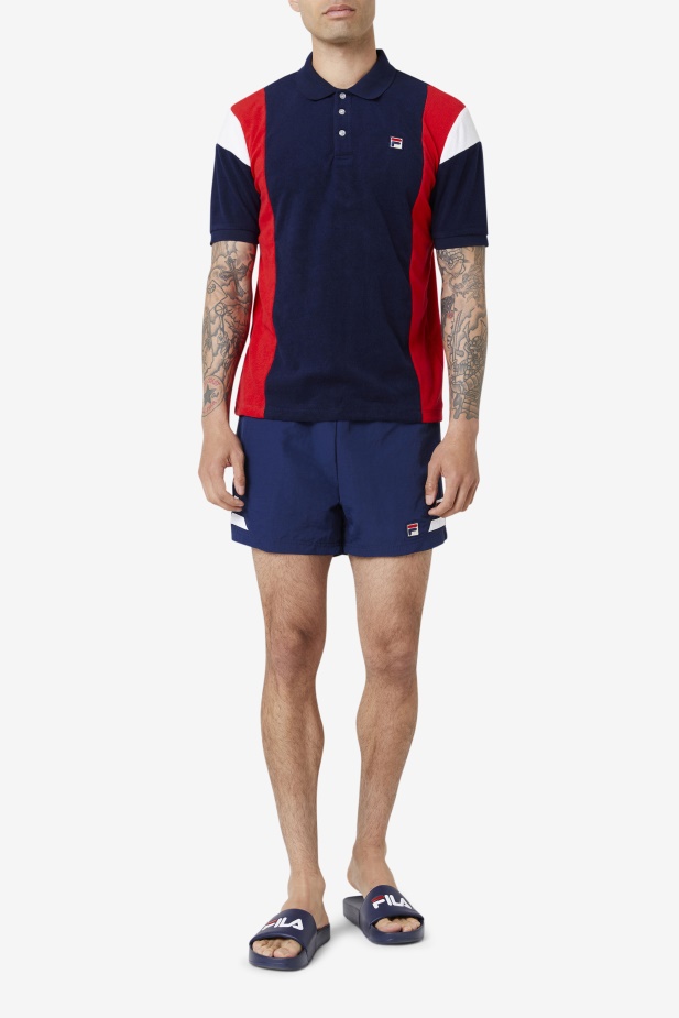 Fila Astro Froté Polo Námořnická/červená/bílá