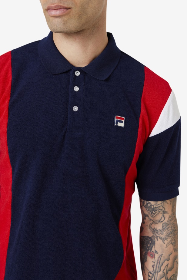 Fila Astro Froté Polo Námořnická/červená/bílá