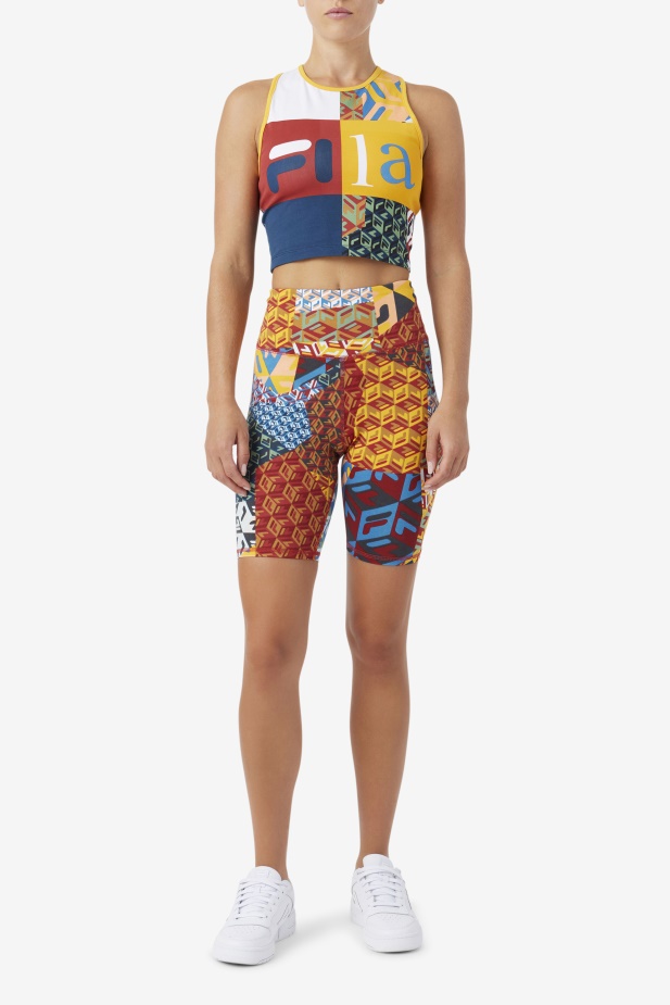 Ocean/yellow/whitee Elowen Bike Short Fila