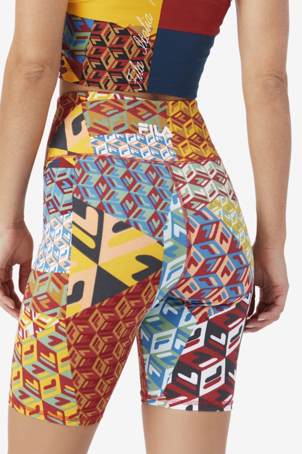 Ocean/yellow/whitee Elowen Bike Short Fila