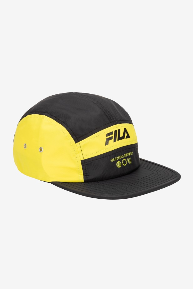 5 Panelový Karavanový Klobouk Fila Lime Punch/black