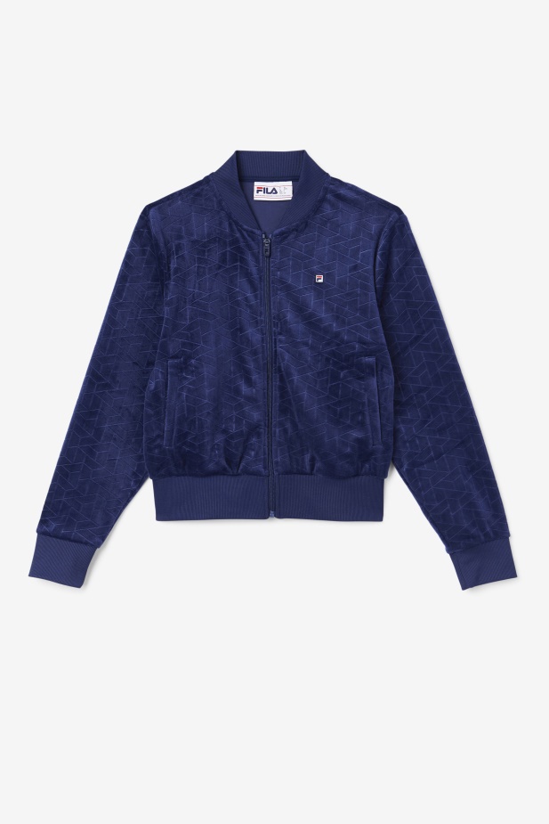 Velurová Bunda Zenaida Navy Fila