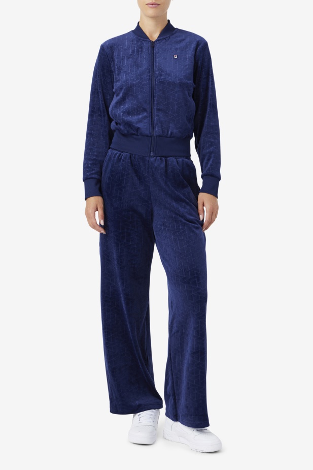 Velurová Bunda Zenaida Navy Fila