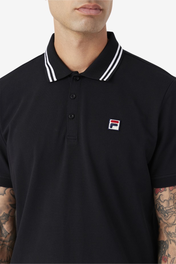 Černá Jelen Polo Fila